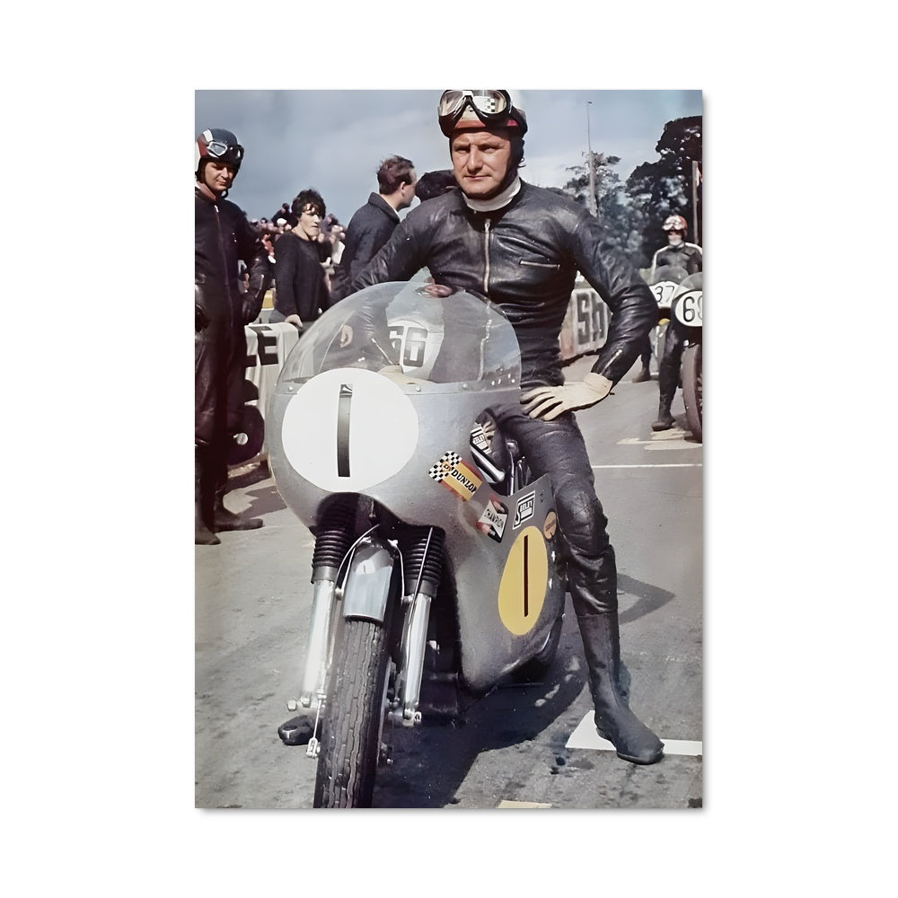 Poster Mike à Moto