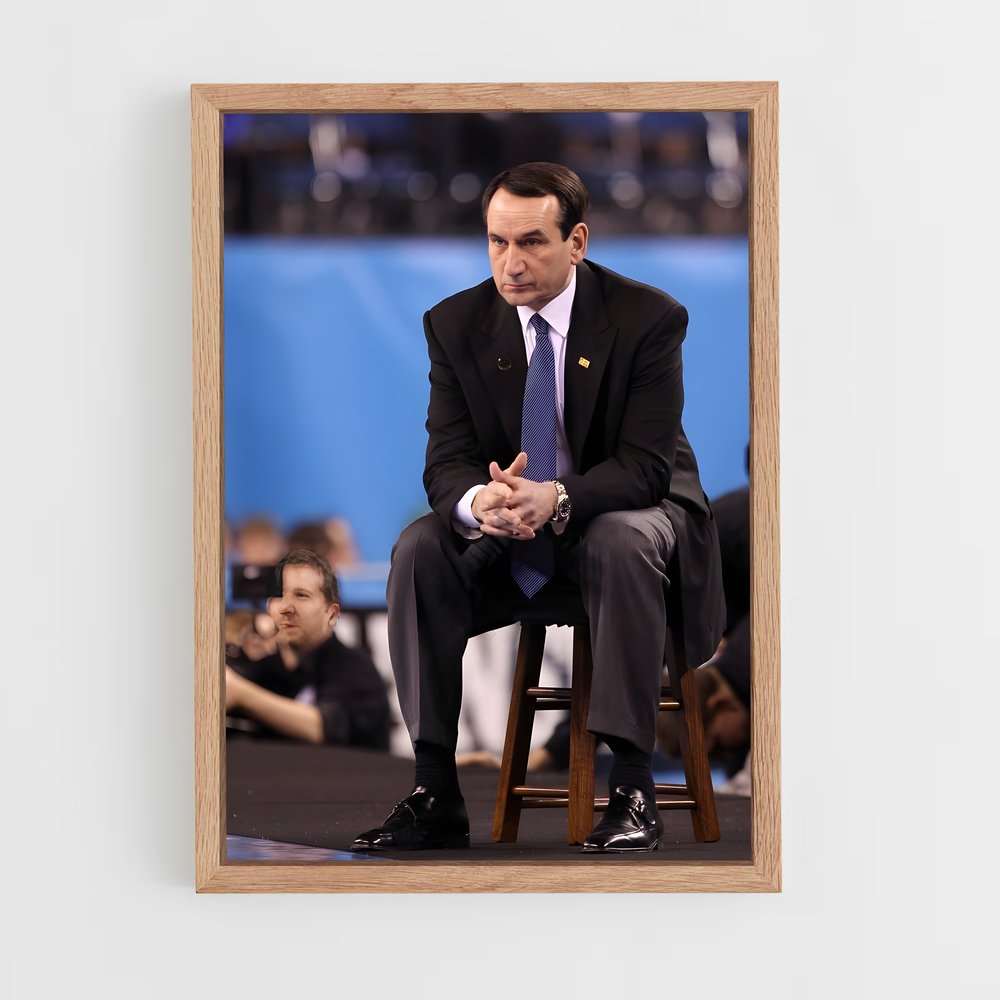 ap-mike krzyzewski-1 cadre Bois clair