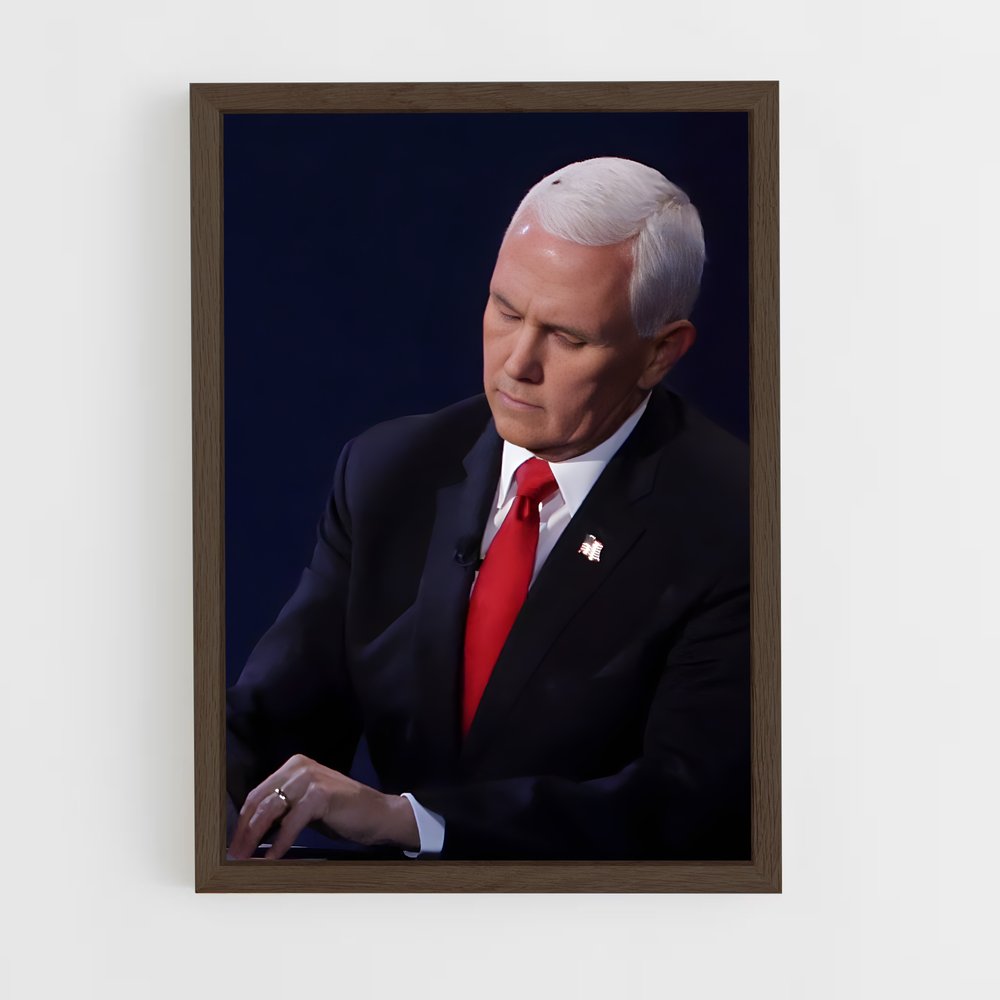 ap-mike pence-2 cadre Bois foncé