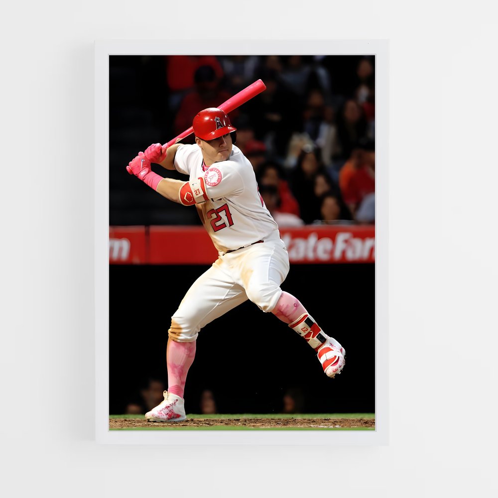 ap-mike trout-2 cadre Blanc