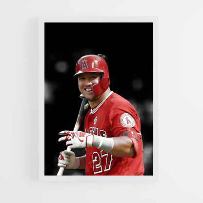 ap-mike trout-3 cadre Blanc
