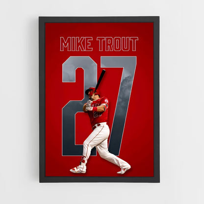 ap-mike trout-4 cadre Noir