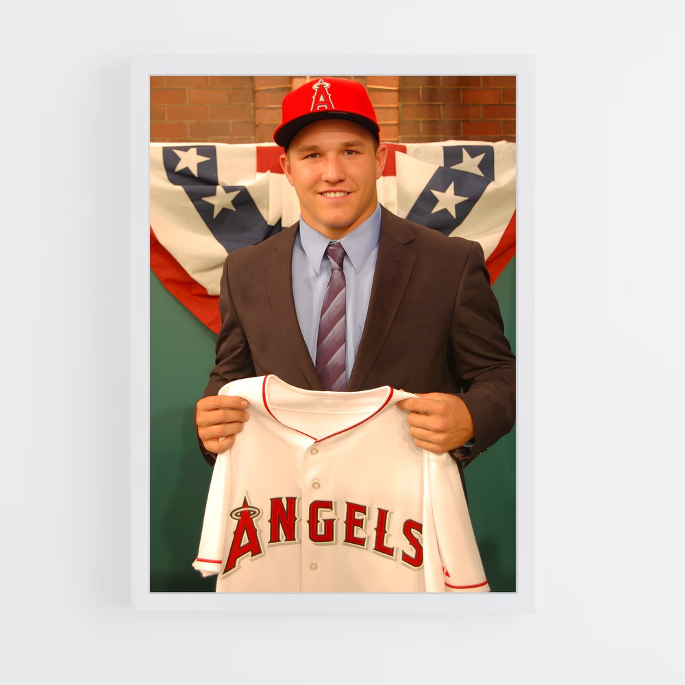 ap-mike trout-5 cadre Blanc