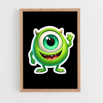 ap-mike wazowski-3 cadre Bois clair