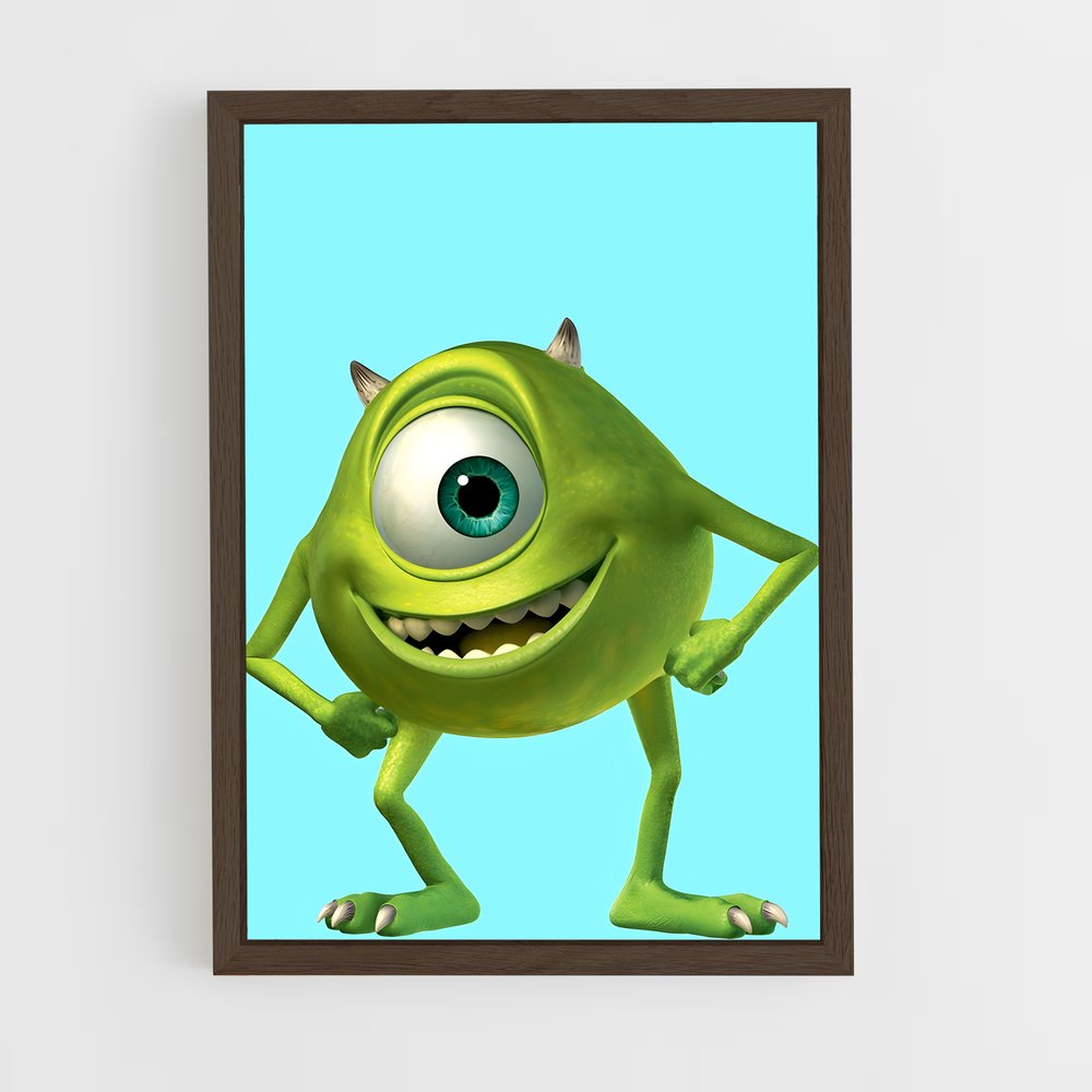 ap-mike wazowski-4 cadre Bois foncé