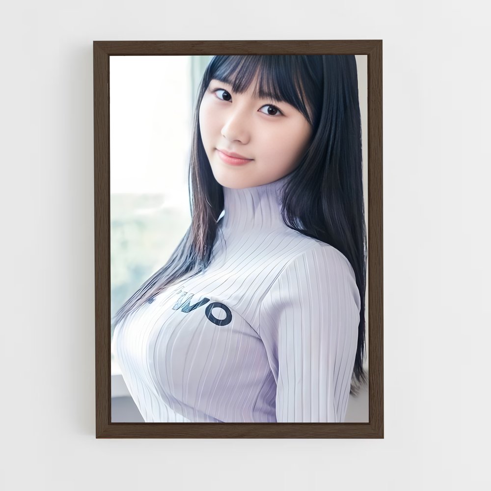 ap-miku tanaka-5 cadre Bois foncé