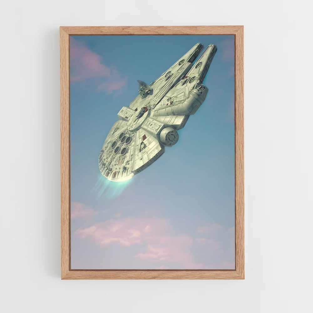 ap-millennium falcon-9 cadre Bois clair