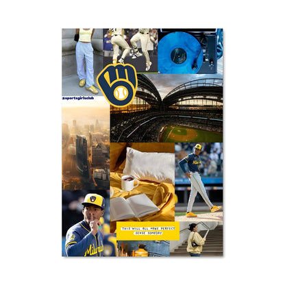 Poster Le Joueur au Chapeau Jaune