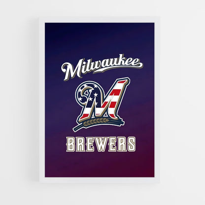 ap-milwaukee brewers-3 cadre Blanc