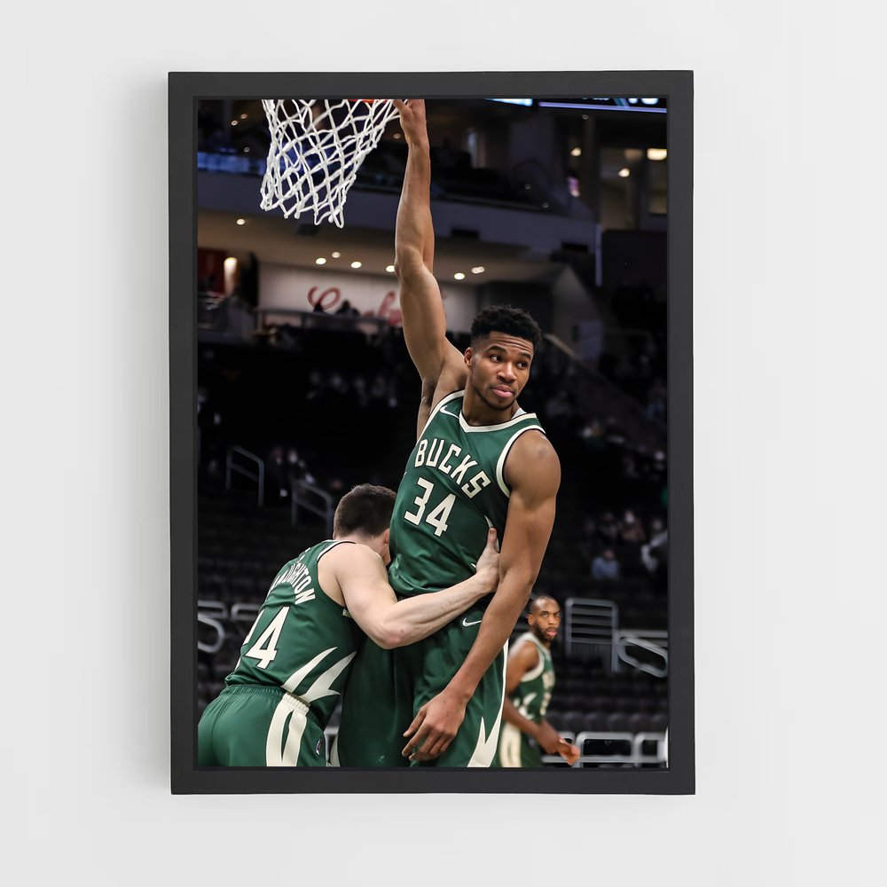 ap-milwaukee bucks-10 cadre Noir