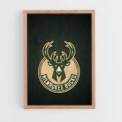 ap-milwaukee bucks-12 cadre Bois clair
