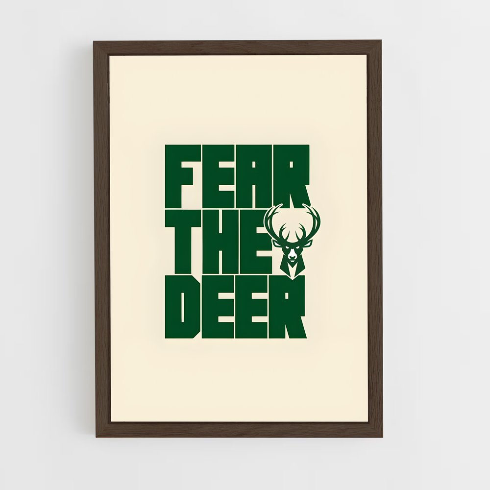 ap-milwaukee bucks-3 cadre Bois foncé