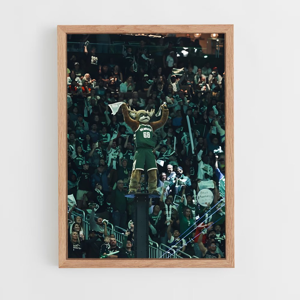 ap-milwaukee bucks-8 cadre Bois clair