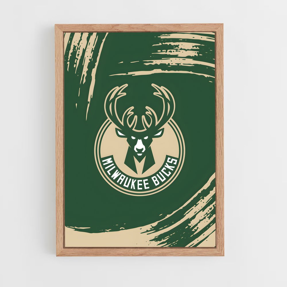 ap-milwaukee bucks-9 cadre Bois clair