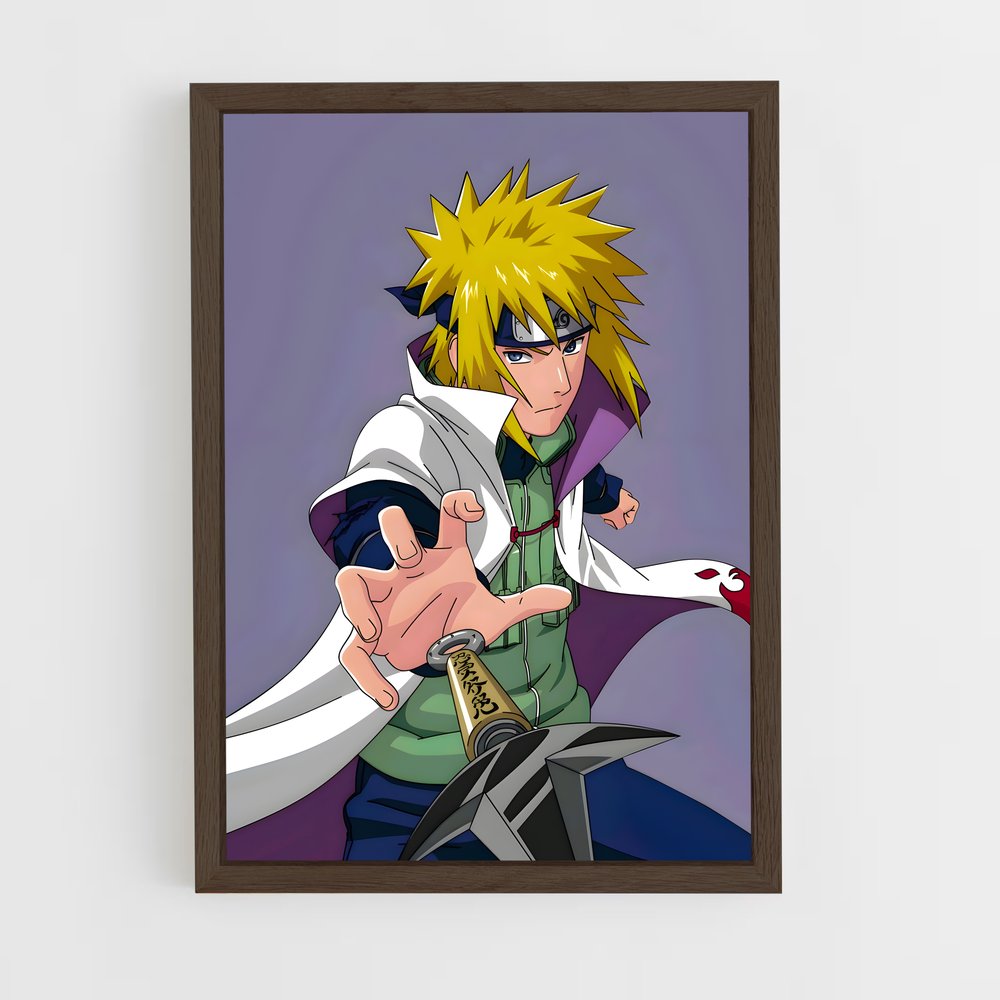 ap-minato namikaze-8 cadre Bois foncé