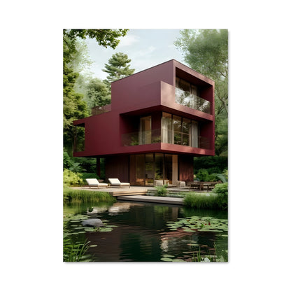 Poster Maison Rouge