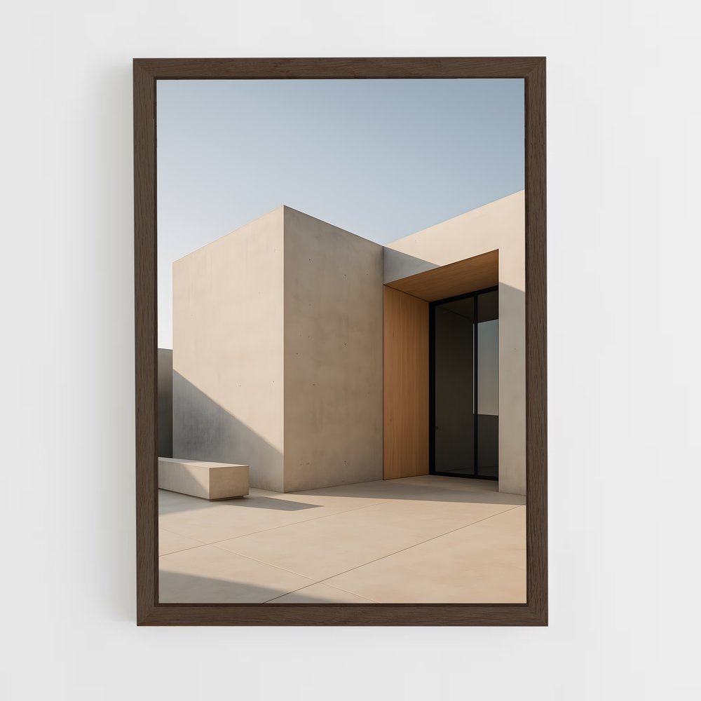 ap-minimalist architecture-10 cadre Bois foncé