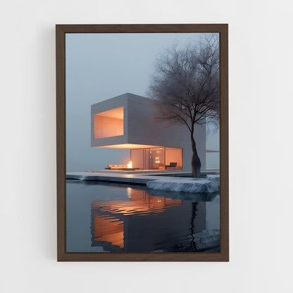 ap-minimalist architecture-12 cadre Bois foncé