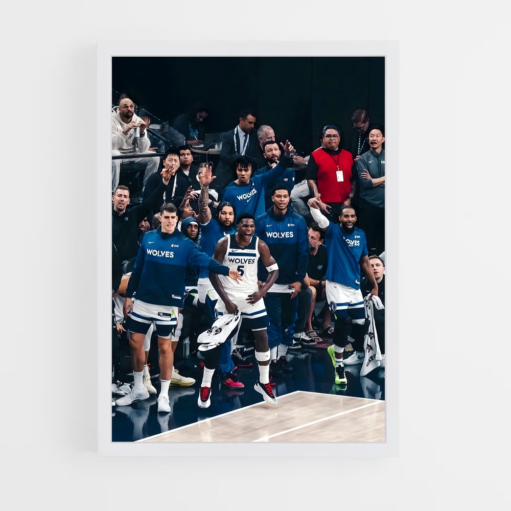 ap-minnesota timberwolves-1 cadre Blanc