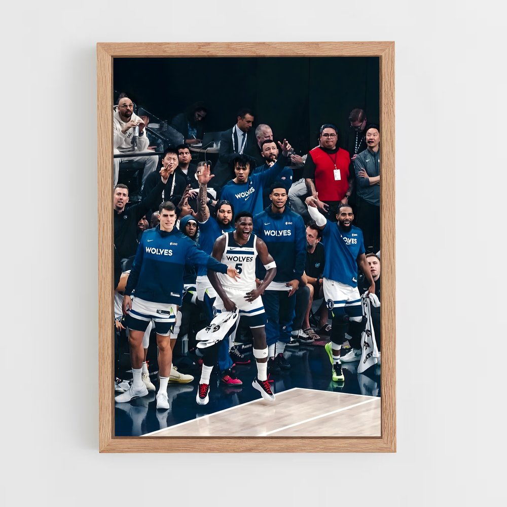 ap-minnesota timberwolves-1 cadre Bois clair
