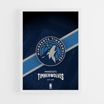 ap-minnesota timberwolves-4 cadre Blanc
