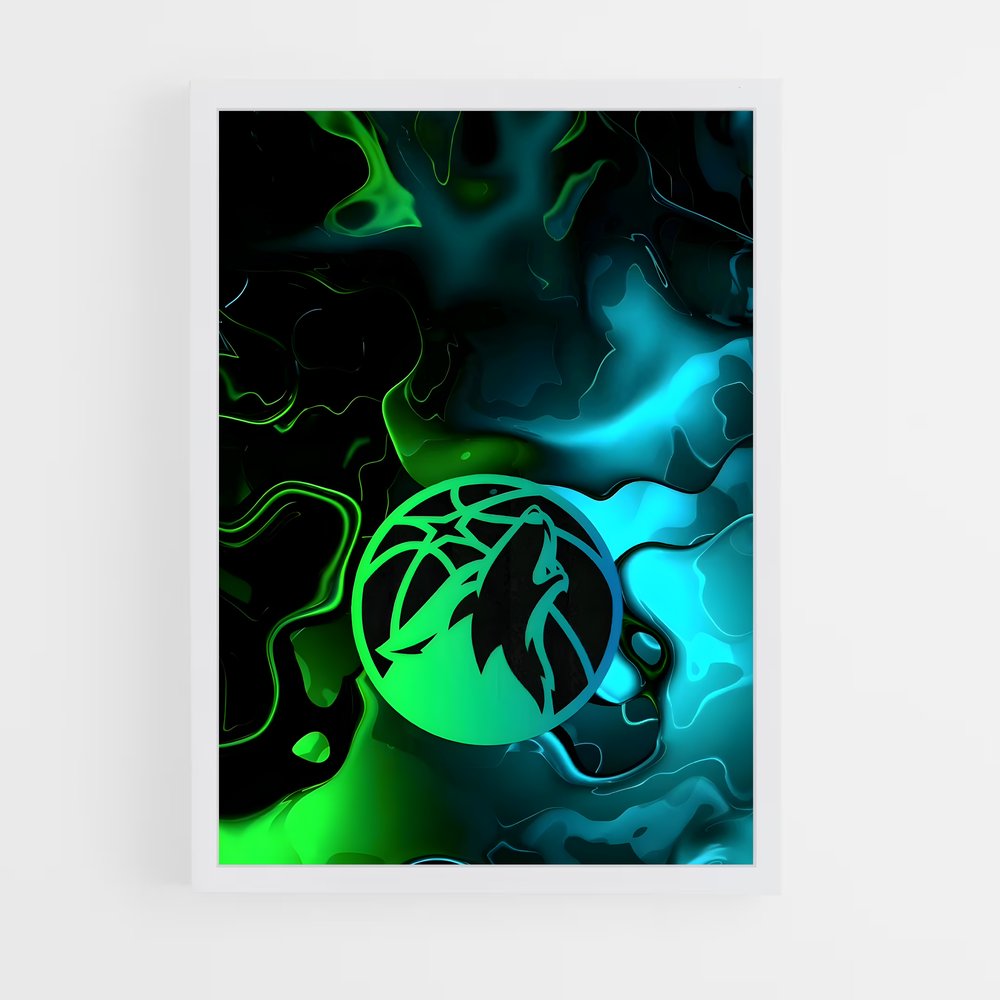 ap-minnesota timberwolves-6 cadre Blanc