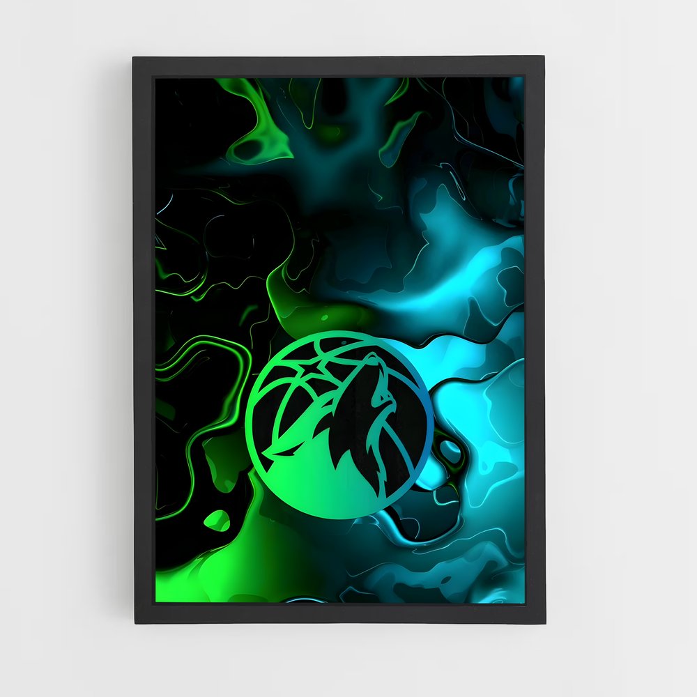 ap-minnesota timberwolves-6 cadre Noir