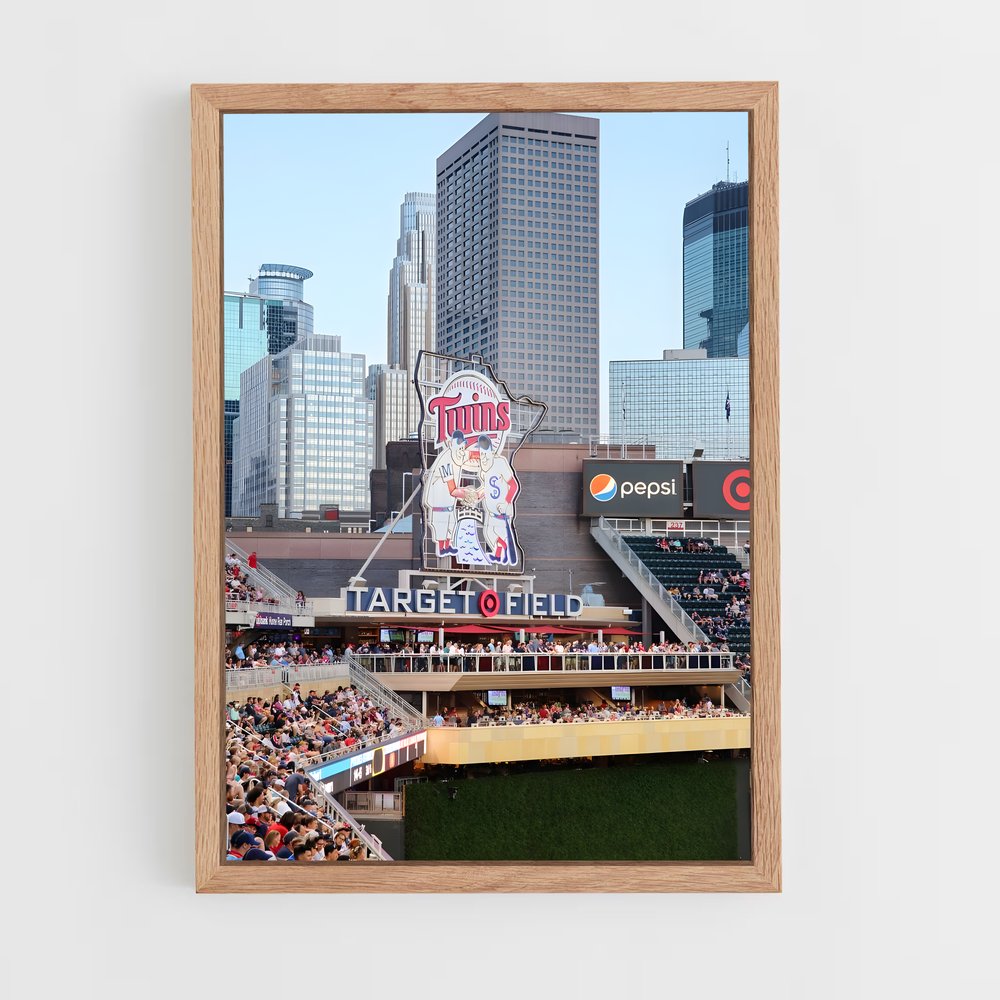 ap-minnesota twins-1 cadre Bois clair