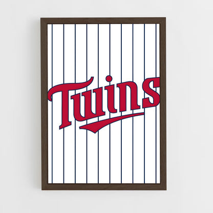 ap-minnesota twins-2 cadre Bois foncé