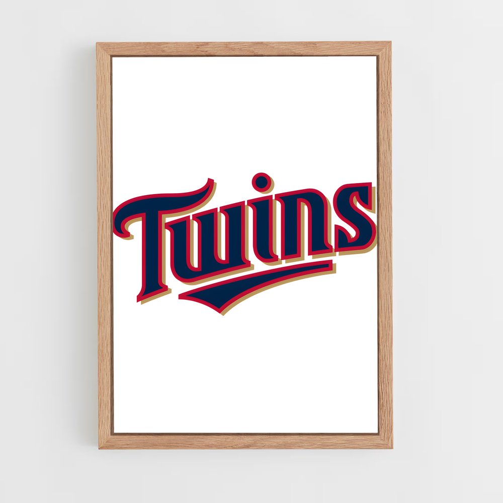 ap-minnesota twins-3 cadre Bois clair