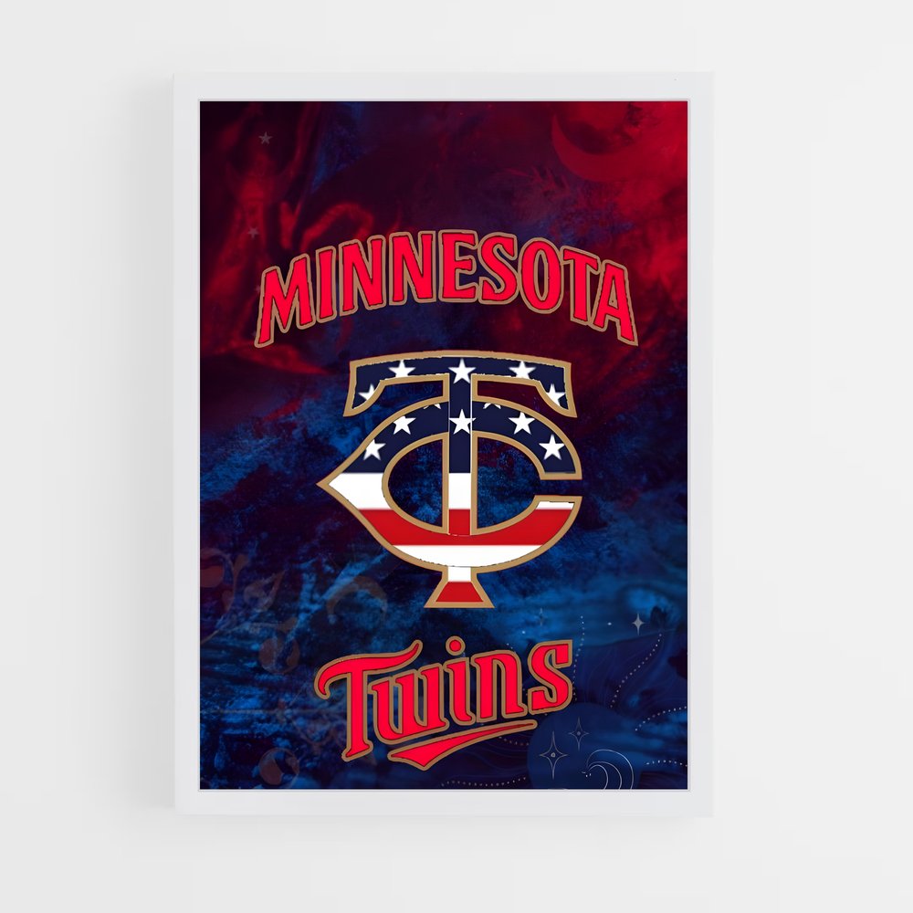 ap-minnesota twins-4 cadre Blanc