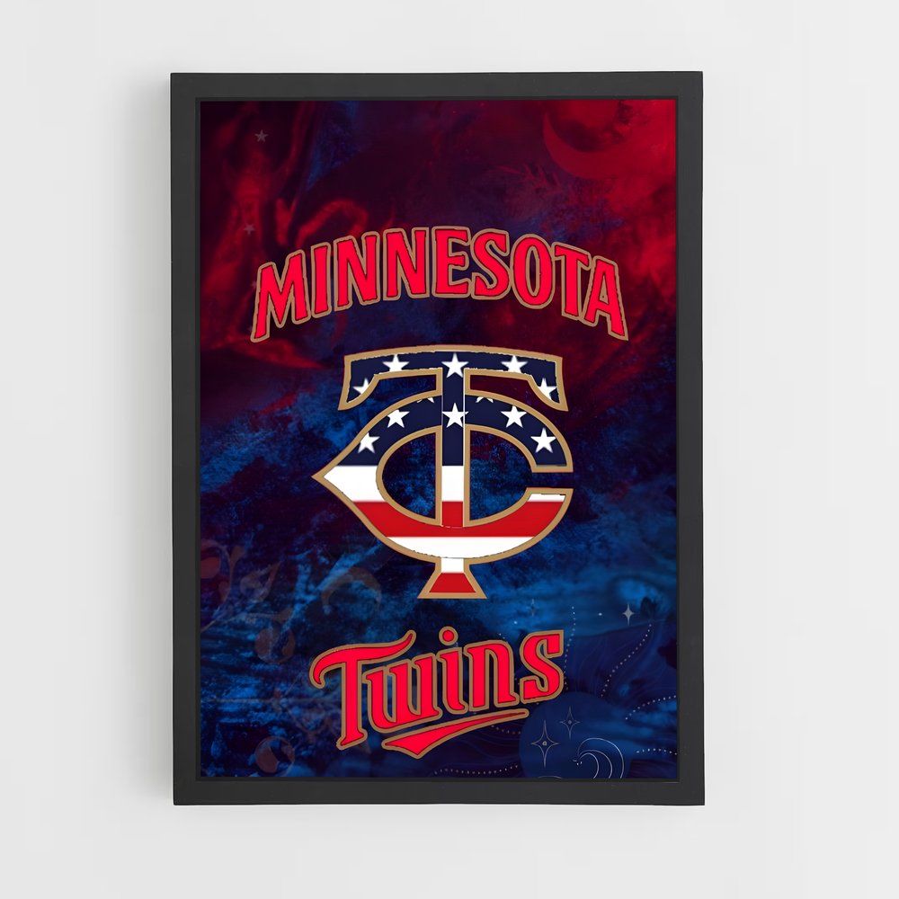 ap-minnesota twins-4 cadre Noir