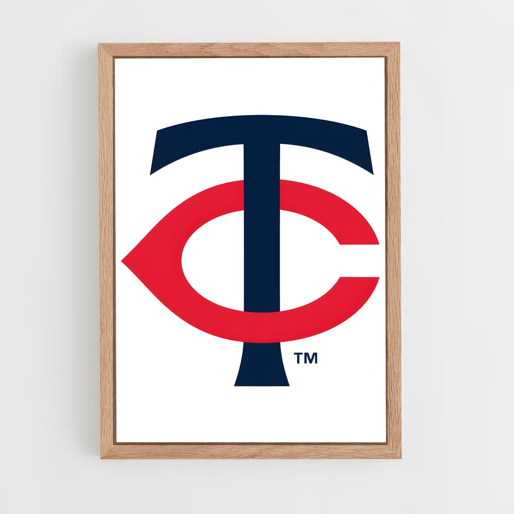 ap-minnesota twins-5 cadre Bois clair
