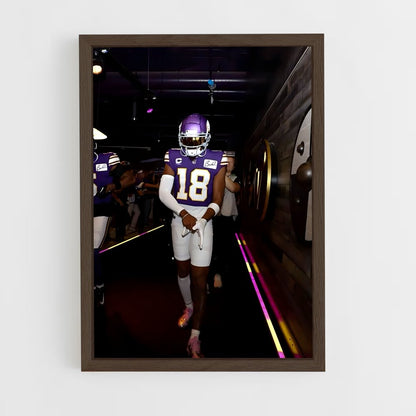ap-minnesota vikings-4 cadre Bois foncé