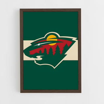 ap-minnesota wild-1 cadre Bois foncé