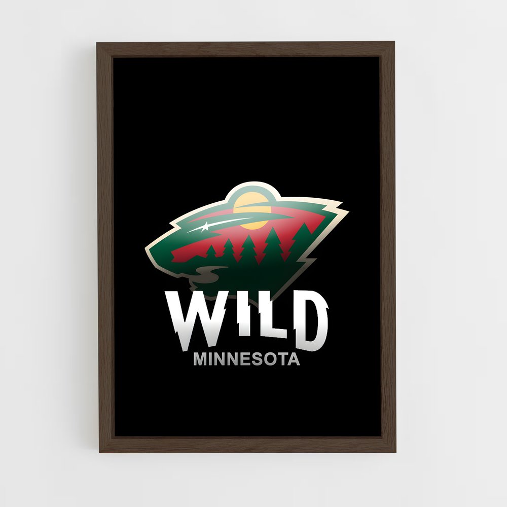 ap-minnesota wild-4 cadre Bois foncé