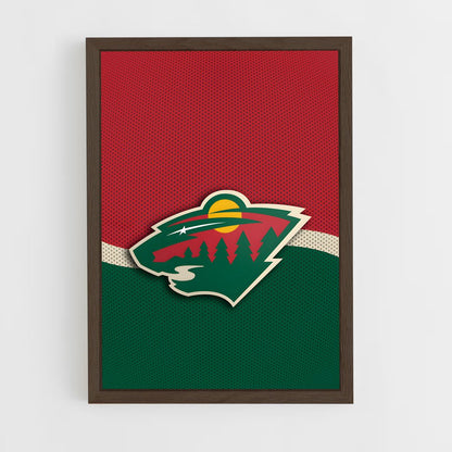 ap-minnesota wild-5 cadre Bois foncé
