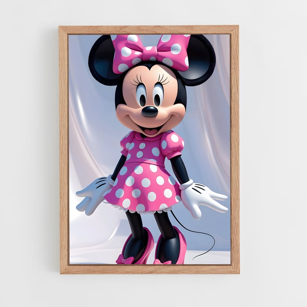 ap-minnie mouse-11 cadre Bois clair