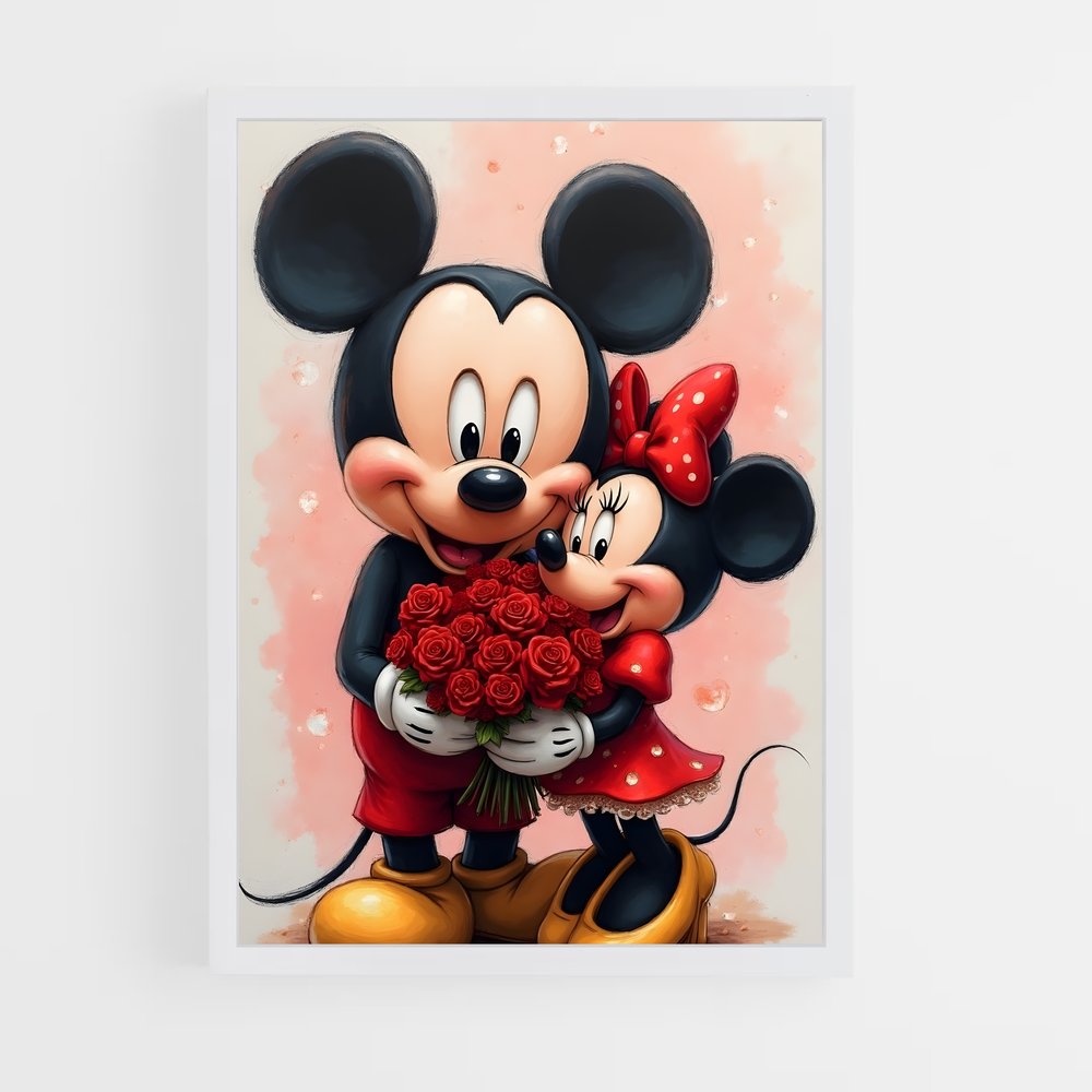 ap-minnie mouse-12 cadre Blanc