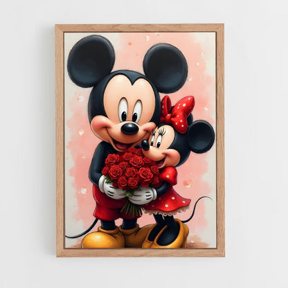 ap-minnie mouse-12 cadre Bois clair