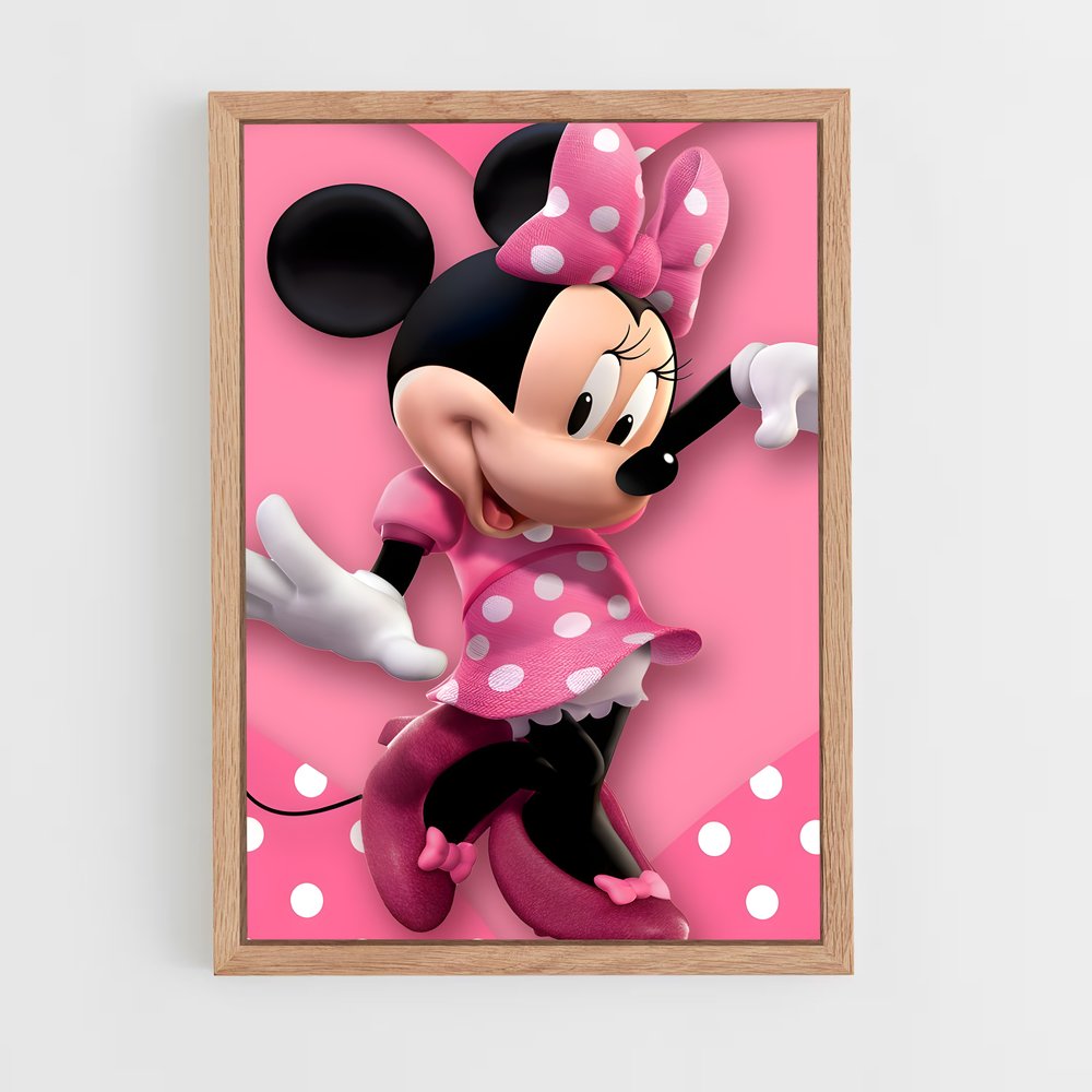 ap-minnie mouse-13 cadre Bois clair