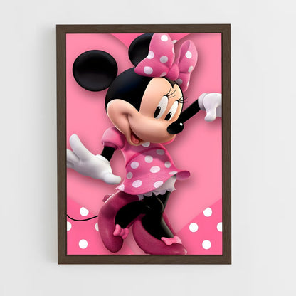 ap-minnie mouse-13 cadre Bois foncé