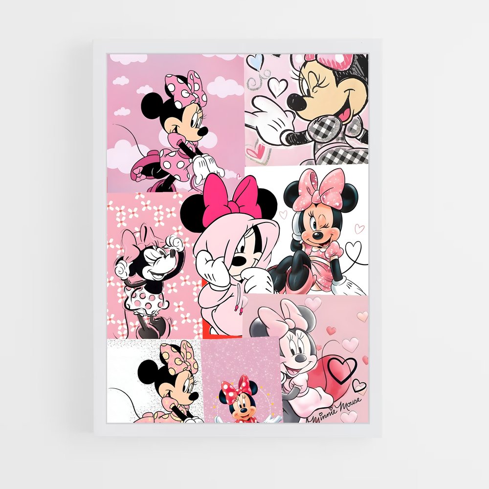 ap-minnie mouse-4 cadre Blanc