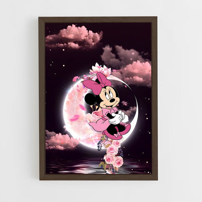 ap-minnie mouse-5 cadre Bois foncé
