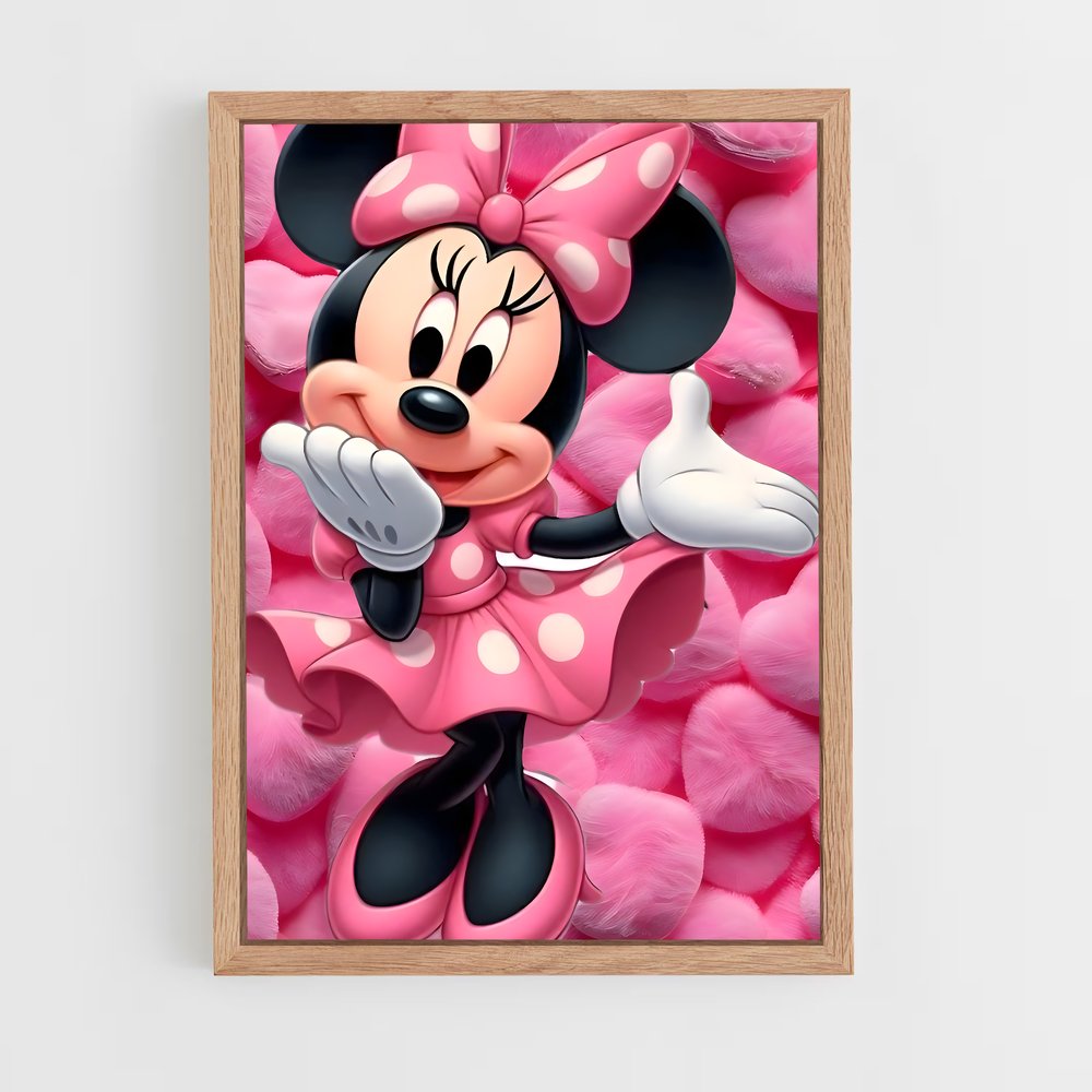 ap-minnie mouse-7 cadre Bois clair