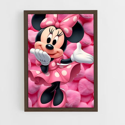 ap-minnie mouse-7 cadre Bois foncé