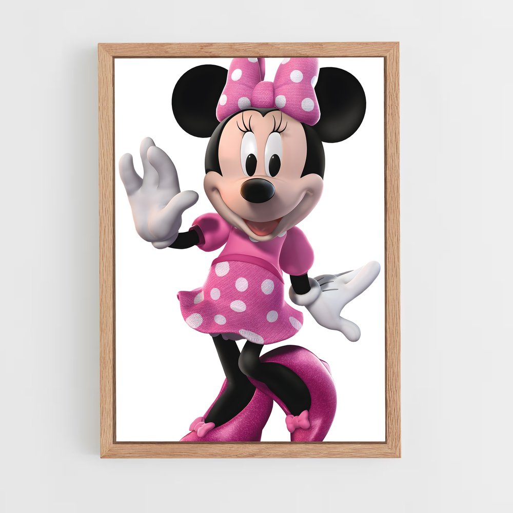 ap-minnie mouse-9 cadre Bois clair