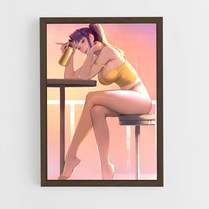 ap-misato katsuragi-3 cadre Bois foncé