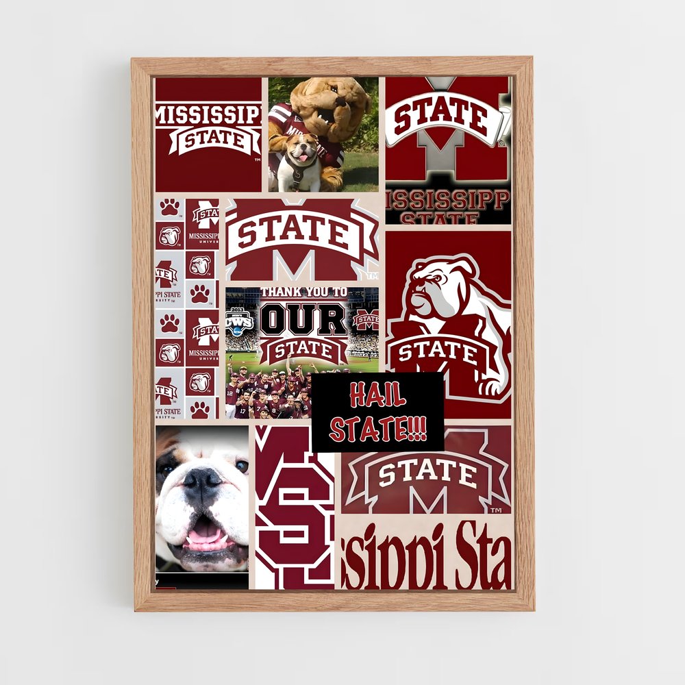ap-mississippi state bulldogs-3 cadre Bois clair