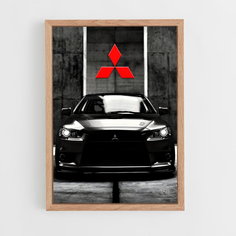 ap-mitsubishi-4 cadre Bois clair